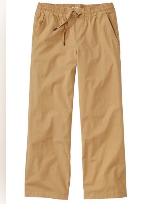 L.L. Bean Pants - L.L. Bean Woman’s Pull on Ripstop Drawstring Khaki Ankle Pants